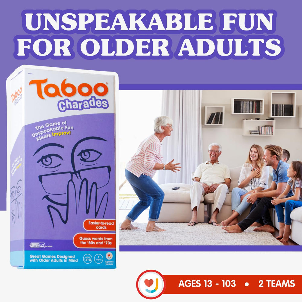 Joy For All Ageless Games Taboo Charades customizable words personalize family memories.