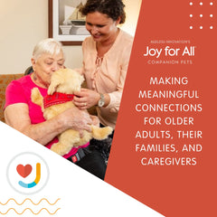 JOY FOR ALL Golden Pup soft-coat texture enhances tactile comfort.