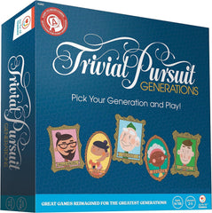 Joy for All Trivial Pursuit Generations box with large-print design for easy reading.