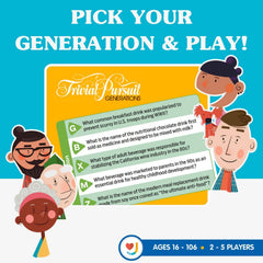 Joy for All Trivial Pursuit Generations players enjoy social game night.