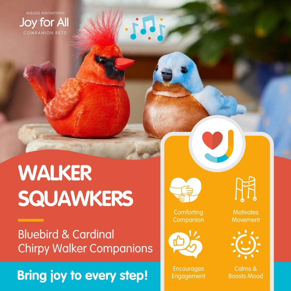 Walker Squawker CHIRPBACK technology responding to user interaction