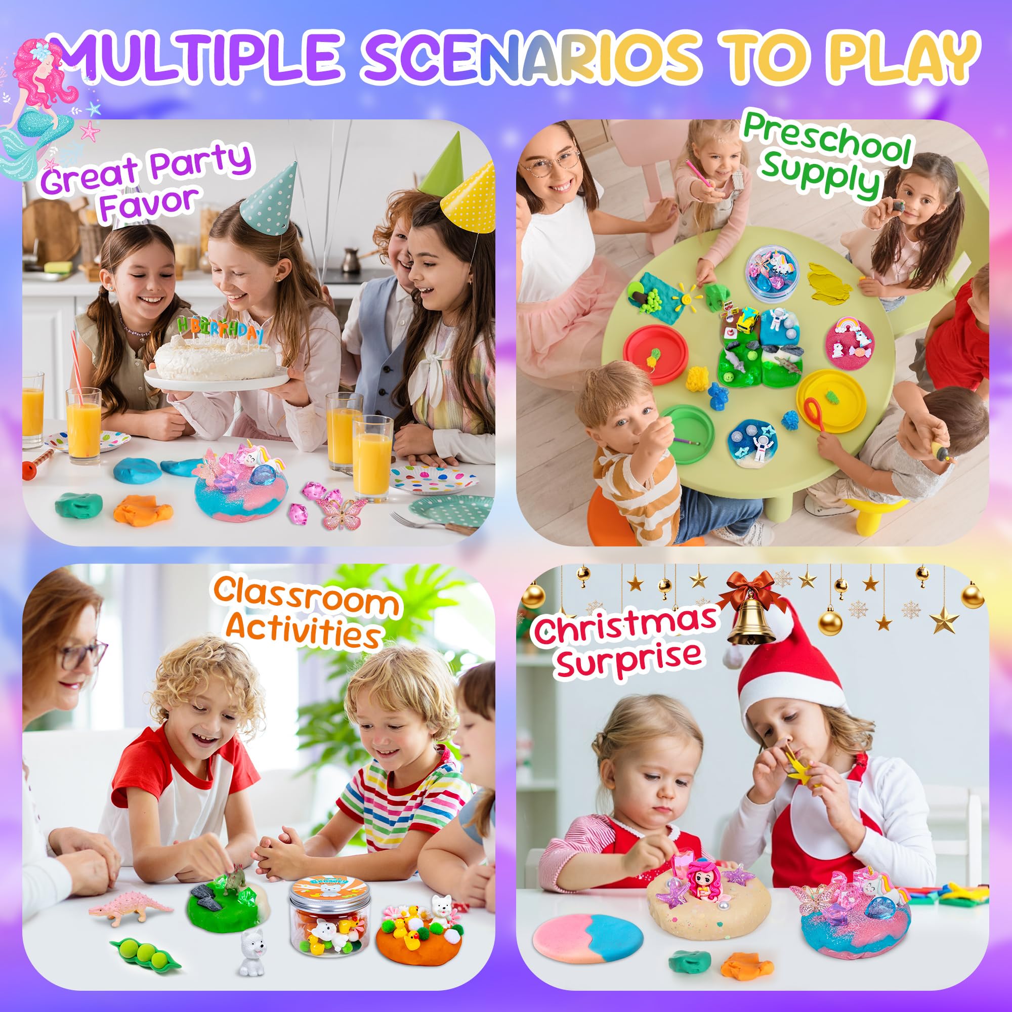 Joy Spot! Gift pack play dough jars for birthdays and celebrations.