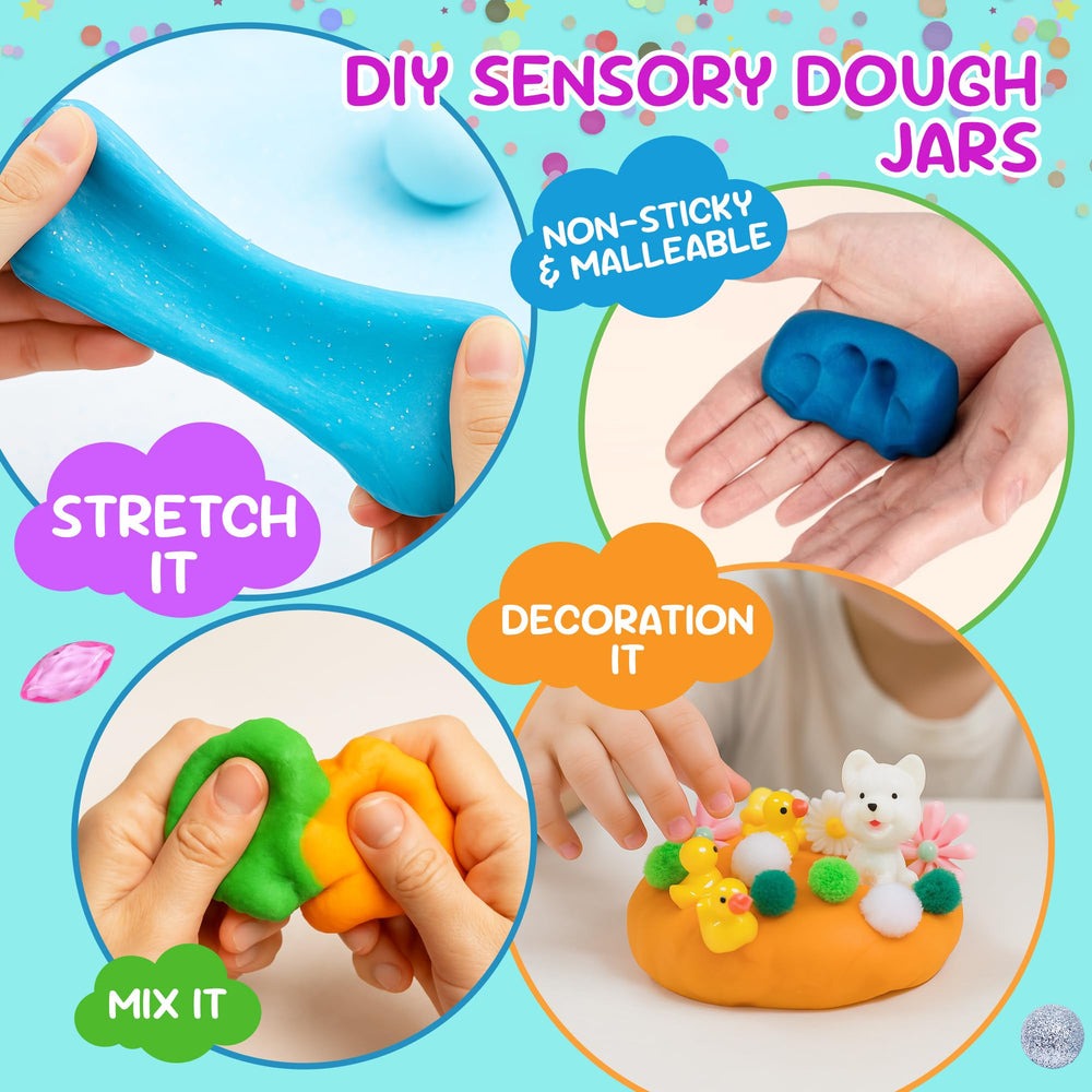 Joy Spot! Happy Yard kit play dough jar fosters outdoor imaginative play.