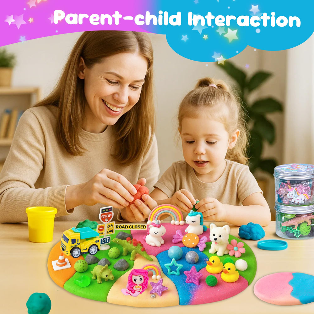 Joy Spot! Travel kit play dough jars for on-the-go fun.