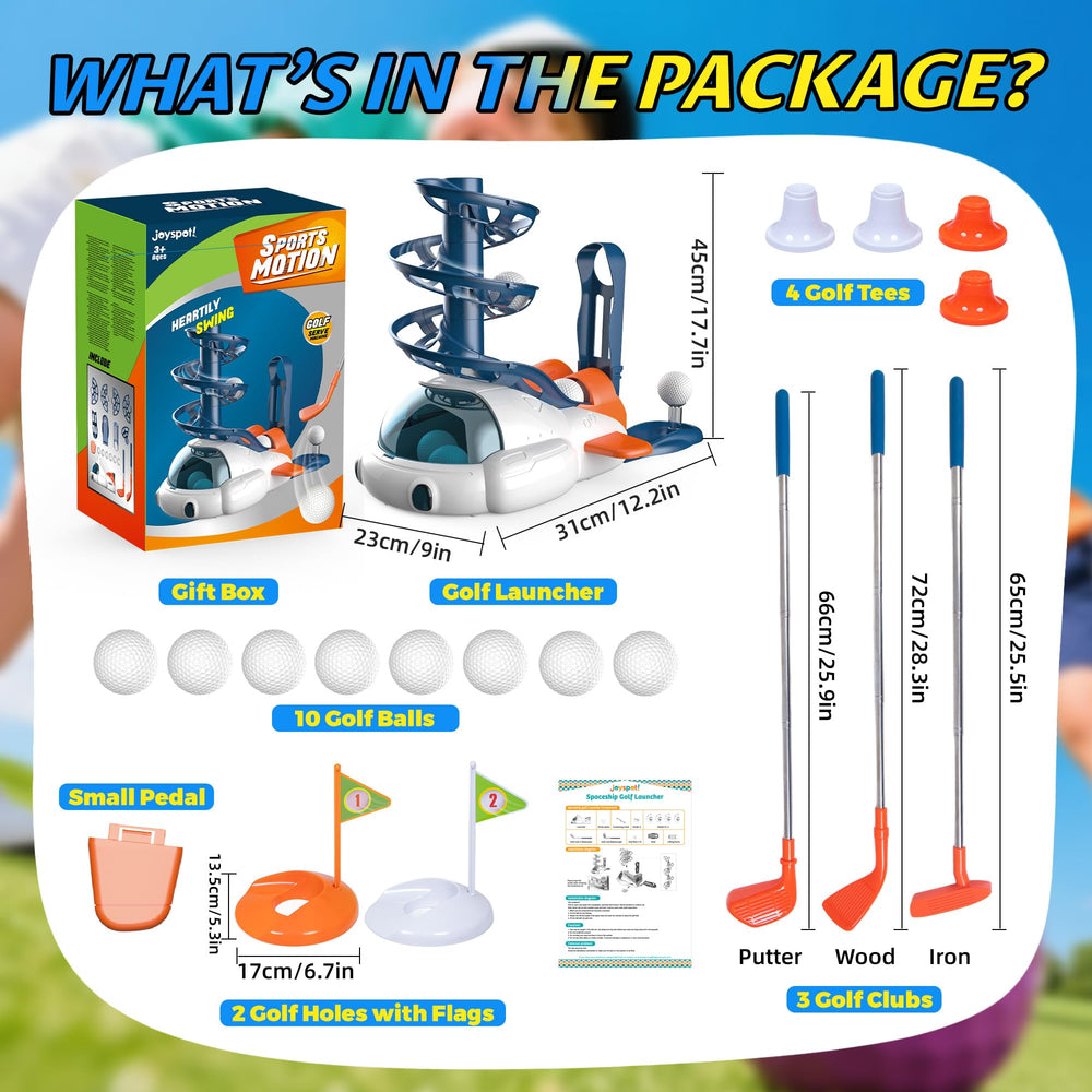 JOY SPOT! Foot-operated ball dispenser simplifies loading for independent play.
