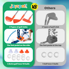 JOY SPOT! Holes with flags create backyard golf challenges and fun.