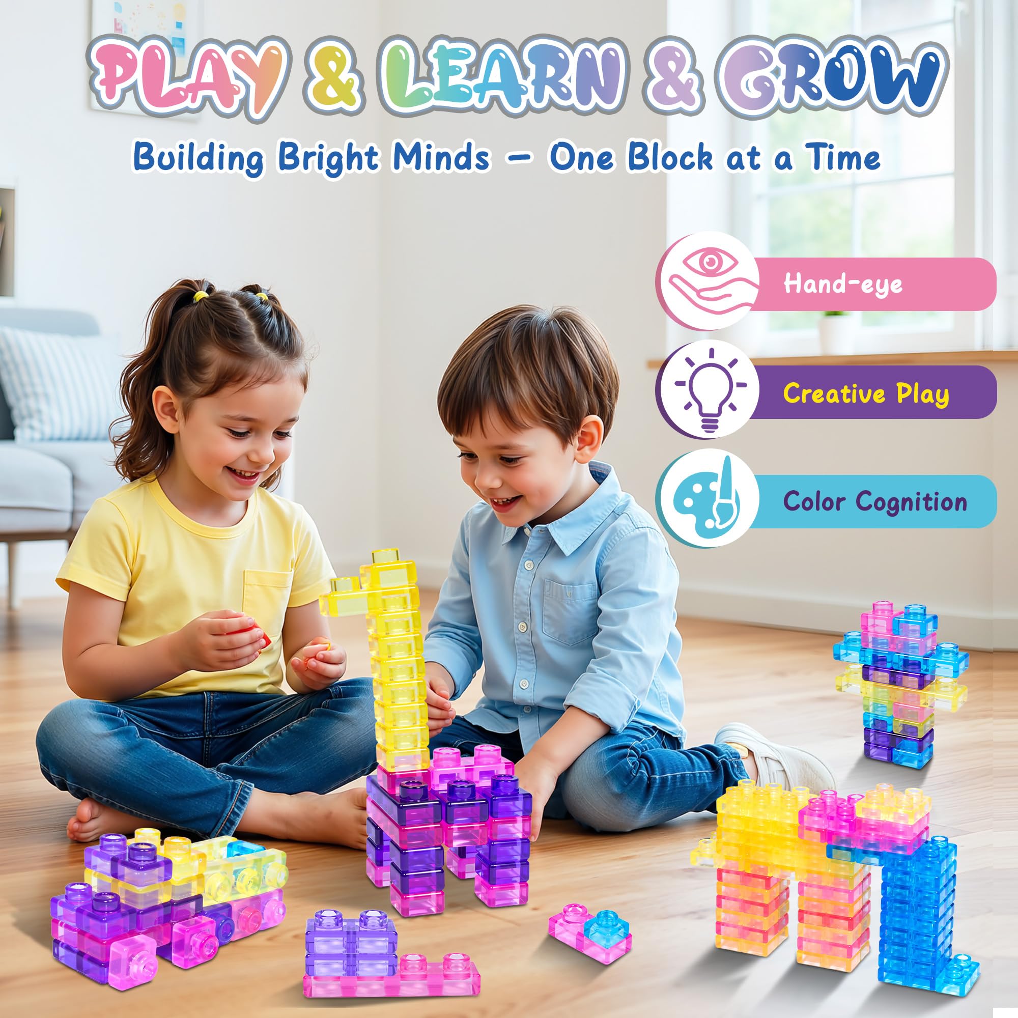 JOY SPOT! Portable 40-piece set, lightweight and travel-friendly for classrooms and homes.