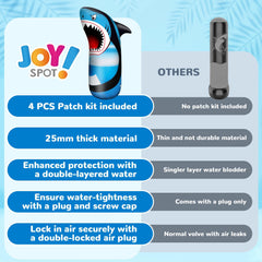 JOY SPOT! Shark punching bag in backyard for indoor-outdoor entertainment.