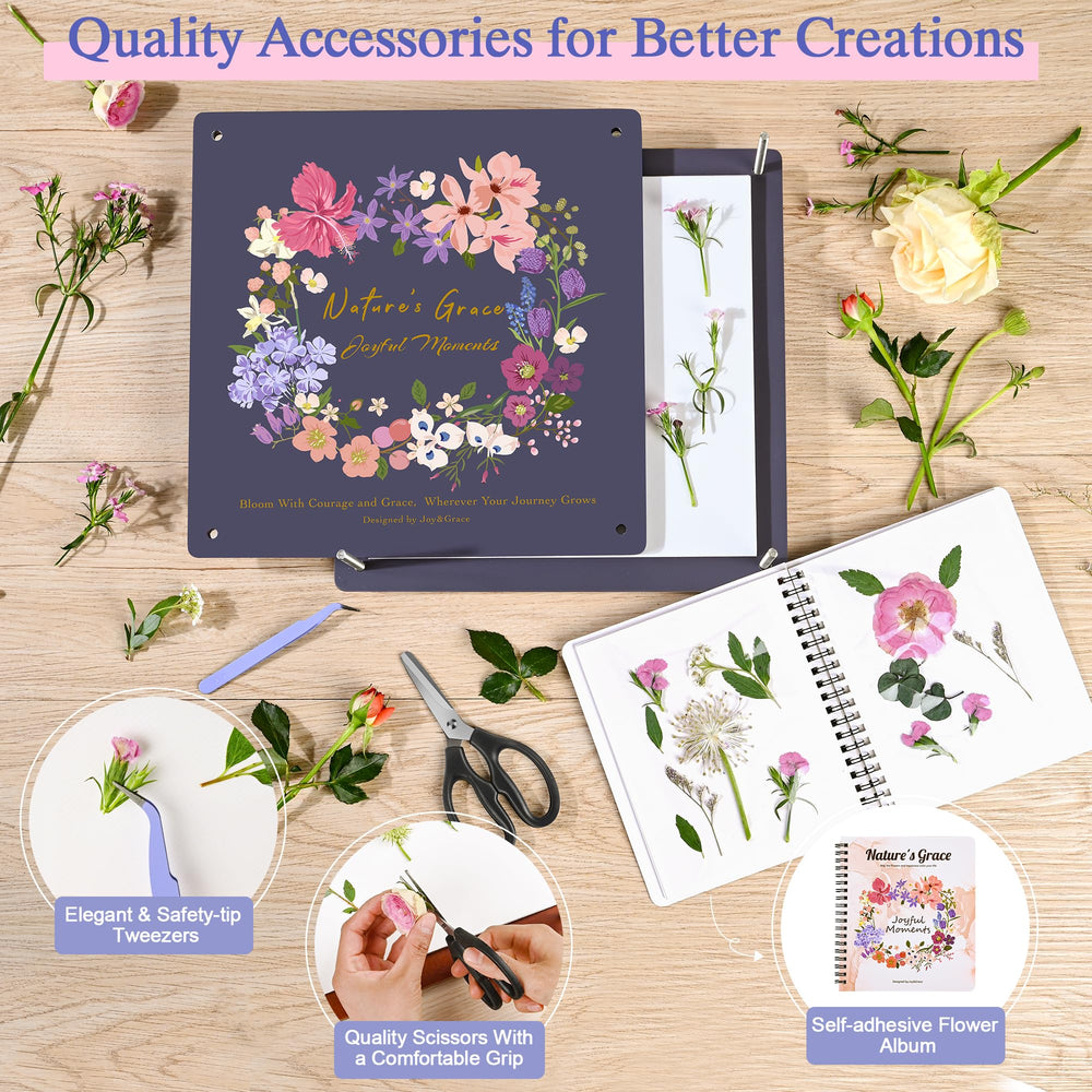 Joy&Grace wooden-press-plates ensure sturdy, even pressing across multiple projects.
