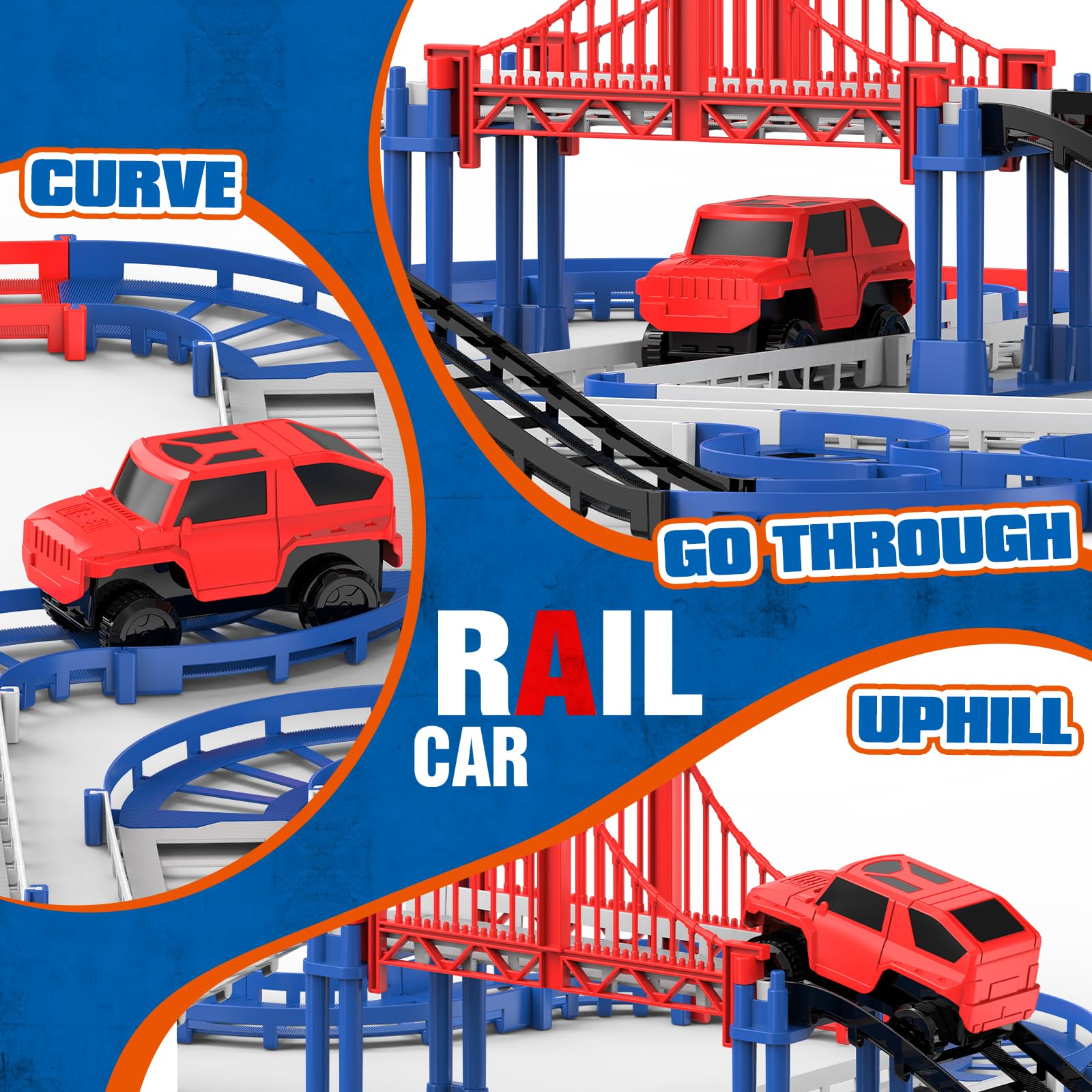 JOYBLI bridge pillar supports sturdy layouts for durable play