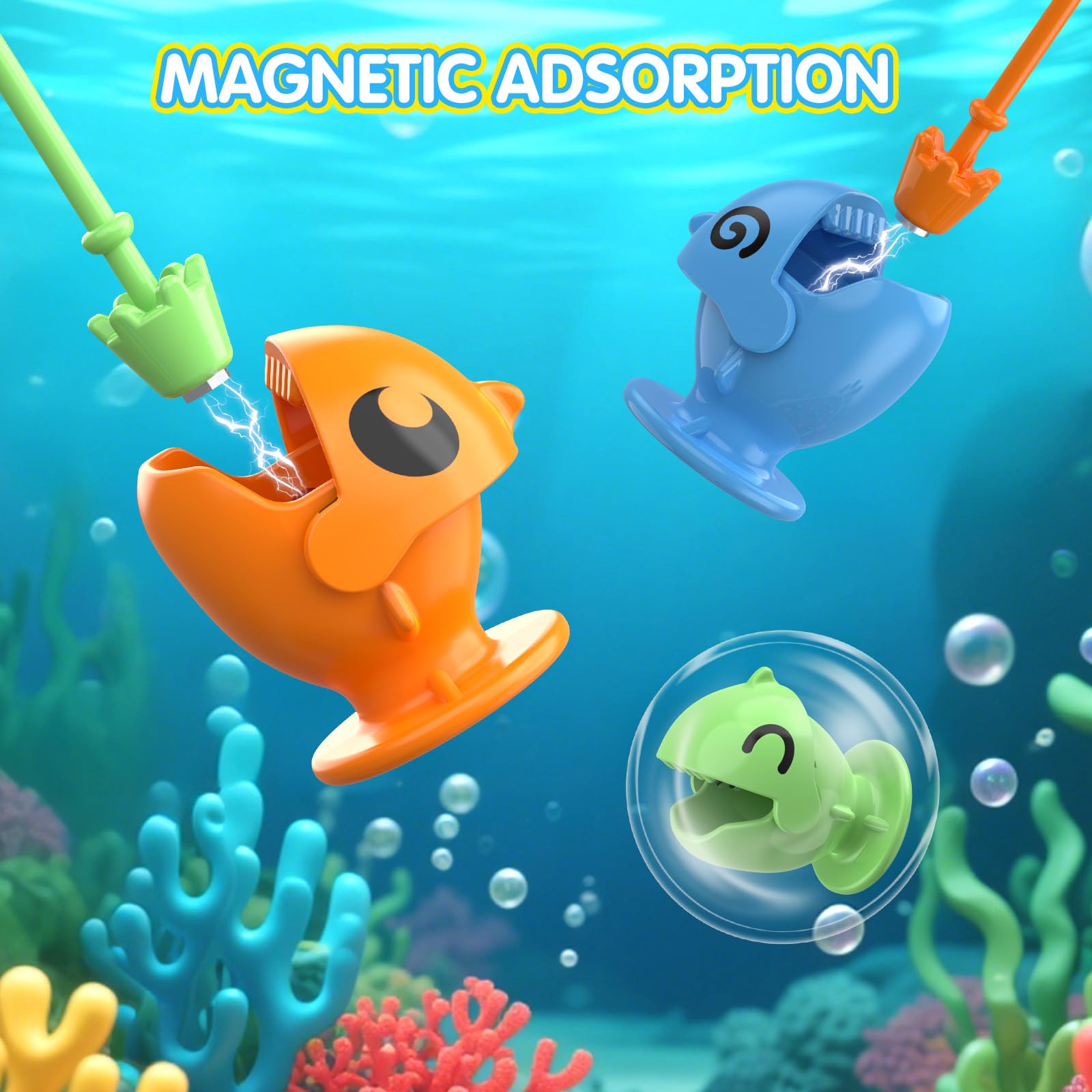 JOYBLI three-magnet rods in action with kid-friendly handles