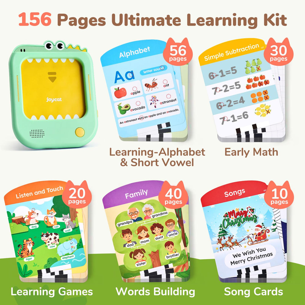 JoyCat 156-page flash cards set for engaging phonics practice