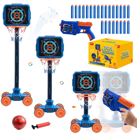JoyCat 2-in-1 shooting basketball toy base for versatile play indoors or outdoors