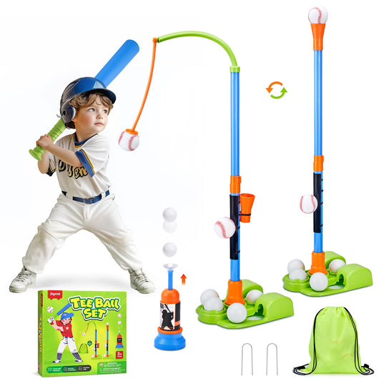 JoyCat 3-in-1 T Ball Set base tee ready for safe, steady practice.