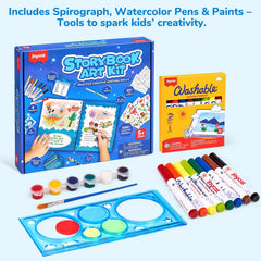 JoyCat Adventure Storybook Art Kit family time crafting together.