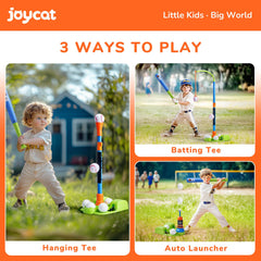 JoyCat auto-launcher enables consistent pitch rhythm for focused batting practice.