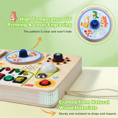 JoyCat Busy Board portable design ideal for travel and car rides.
