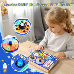 JoyCat Busy Board safety edges ensure comfortable handling for little hands.