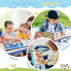 JoyCat Busy Book: travel-friendly activity page keeps kids engaged on outings