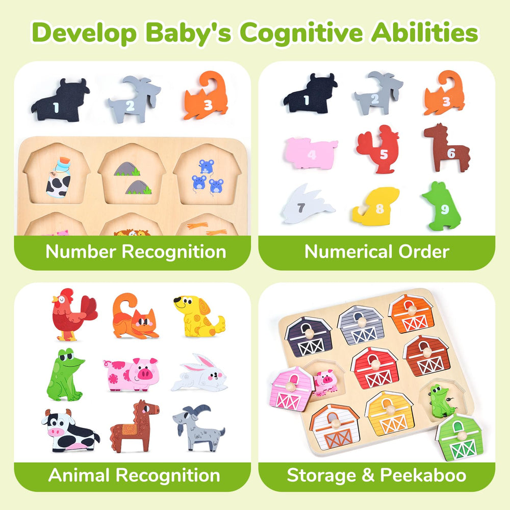 JoyCat color matching barns and animals supports early visual skills.