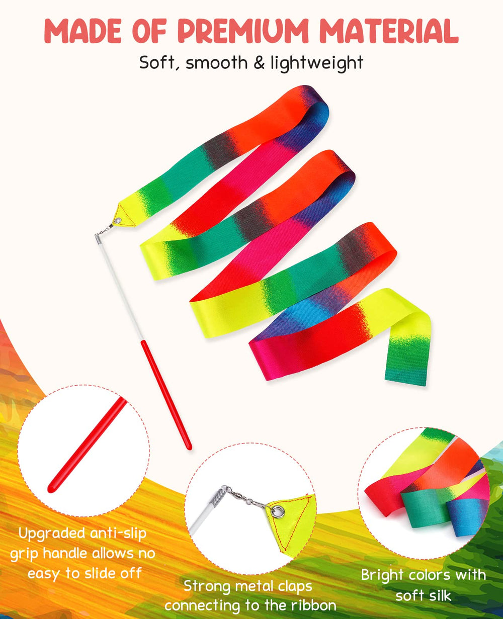JoyCat dance ribbons encourage imaginative play and active movement for children
