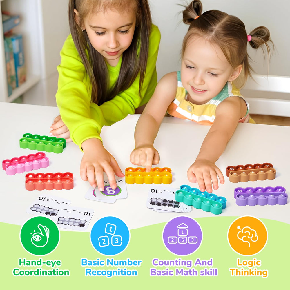 JoyCat durable ten-frame set designed for little fingers to manipulate.