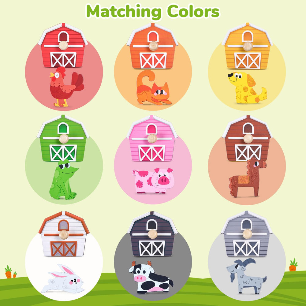 JoyCat farm animals colorfully illustrated for engaging learning and play.