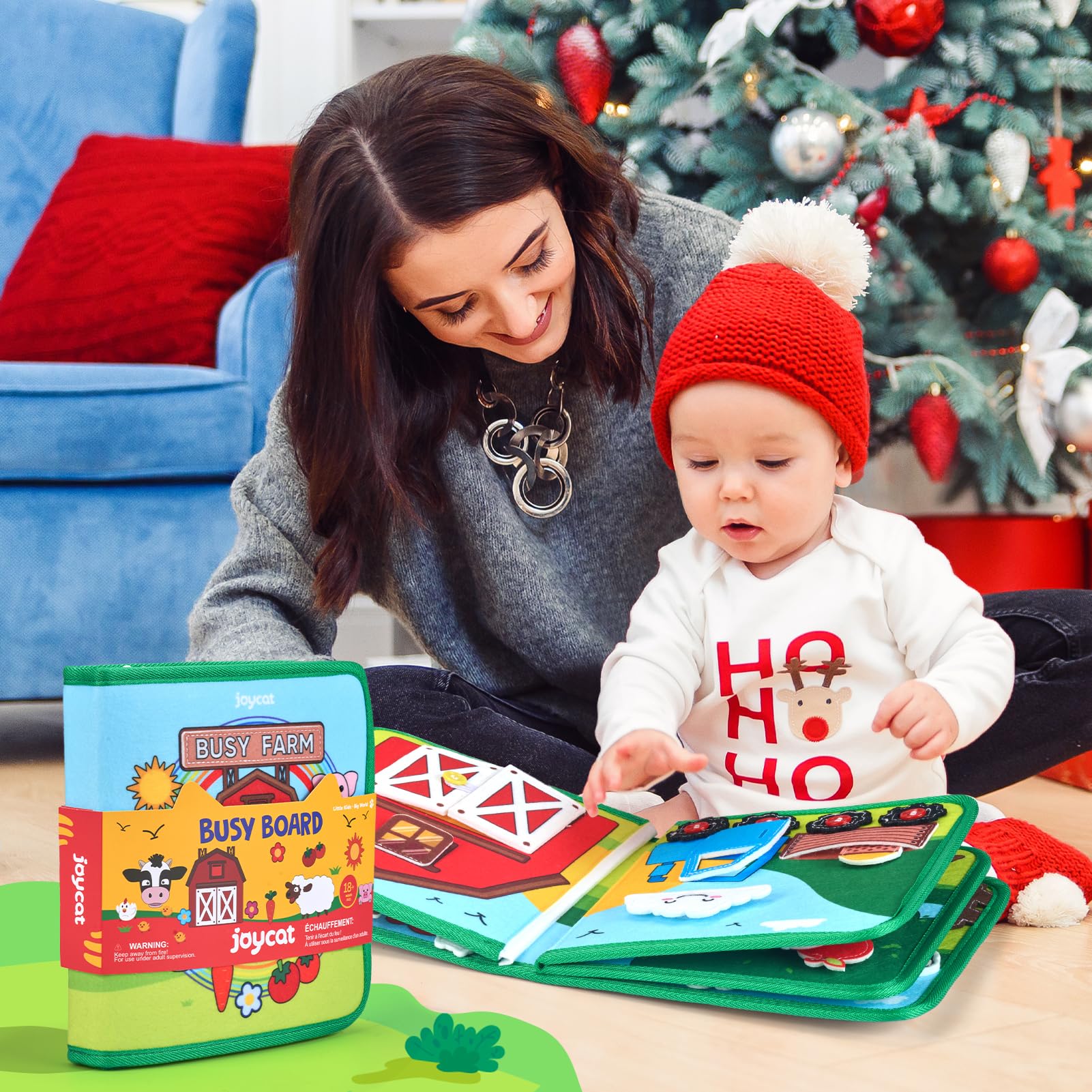 JoyCat Farm Busy Book gift-ready design makes a thoughtful toddler present