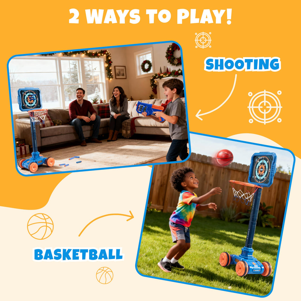 JoyCat foam darts and dart blaster designed for safe, interactive play