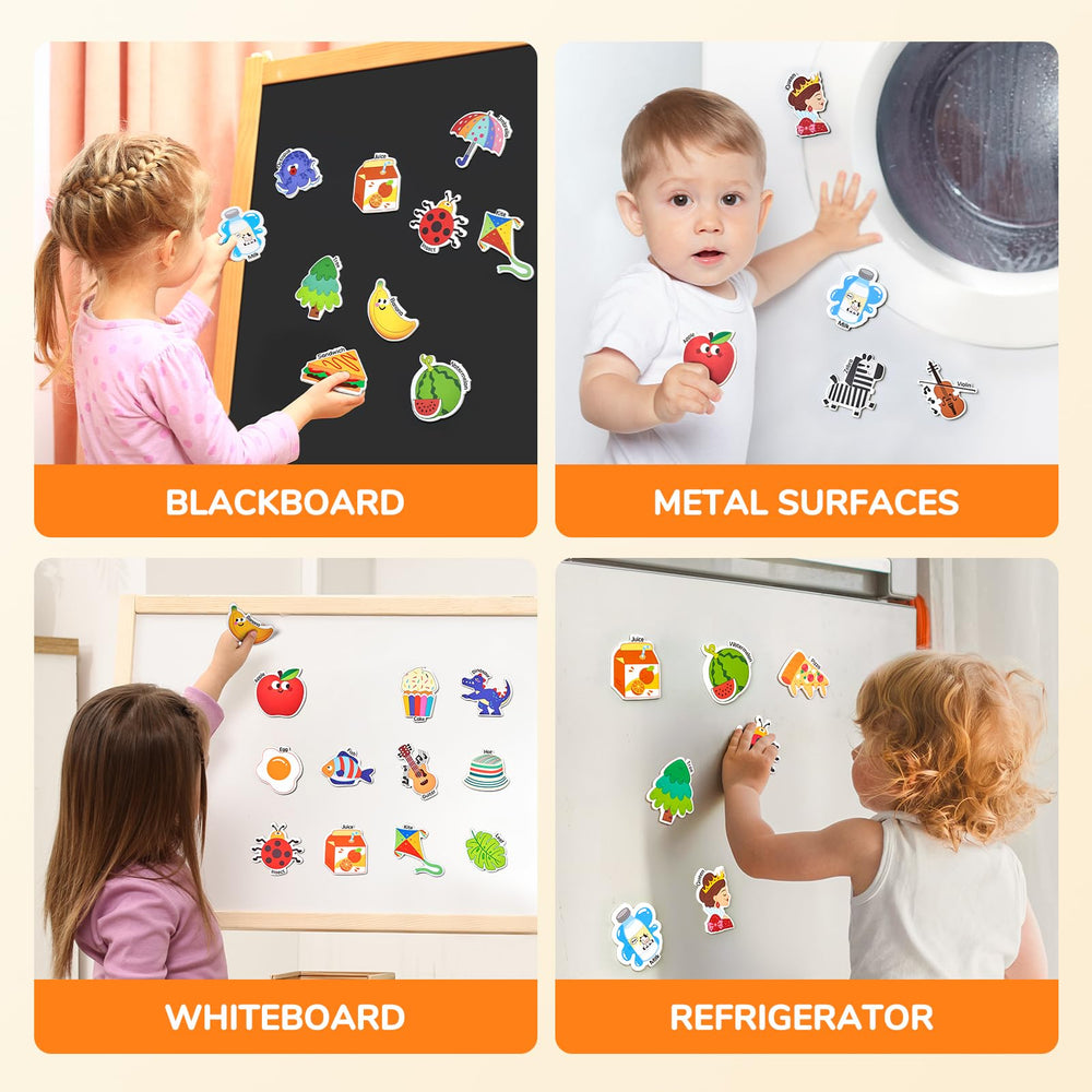 JoyCat magnets fit classrooms, homeschooling spaces, and kitchen decor.