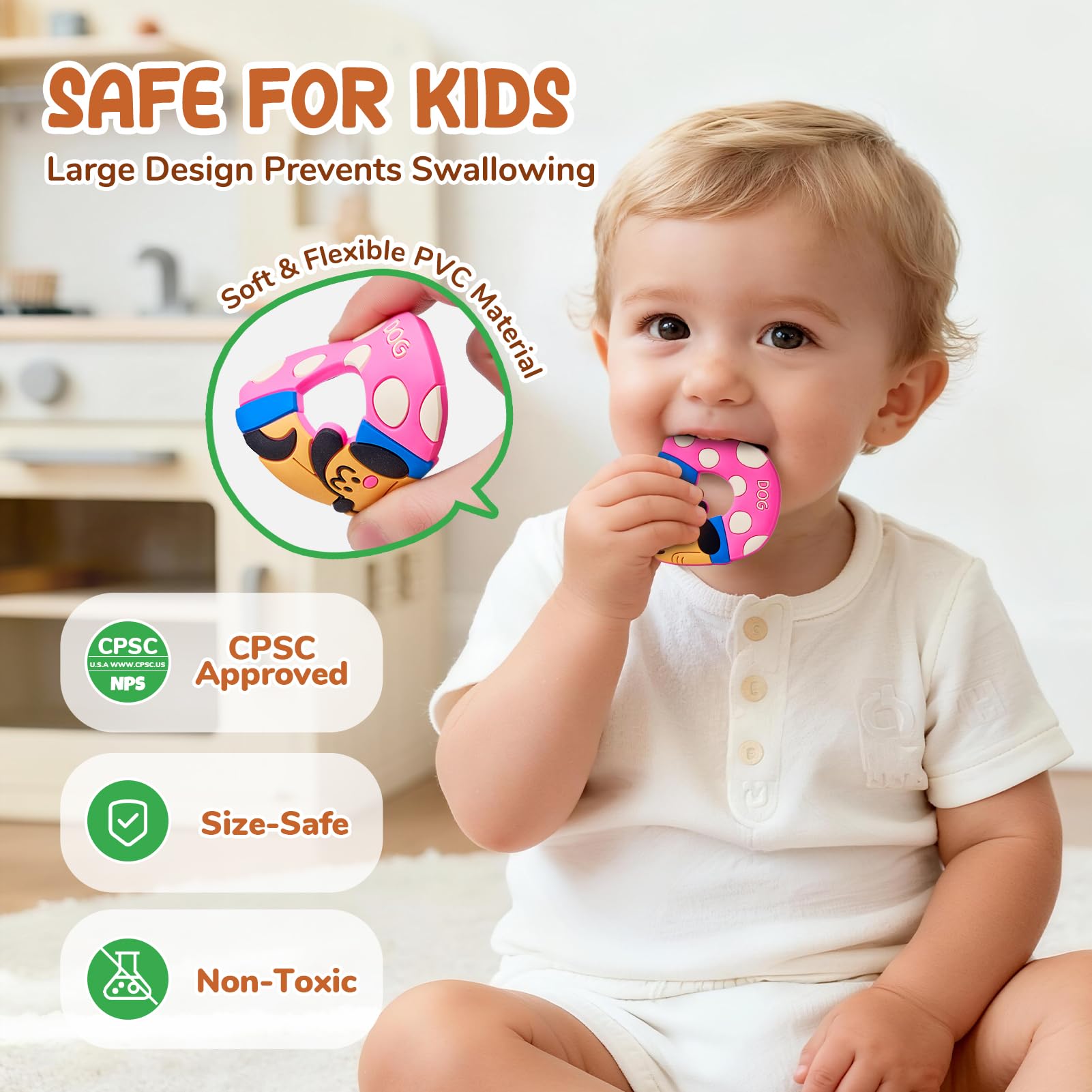 JoyCat magnets encourage animal recognition and letter-spotting through play.