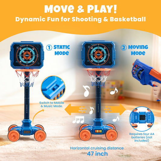 JoyCat height adjustable pole showing 23 to 39 inch range for growing kids