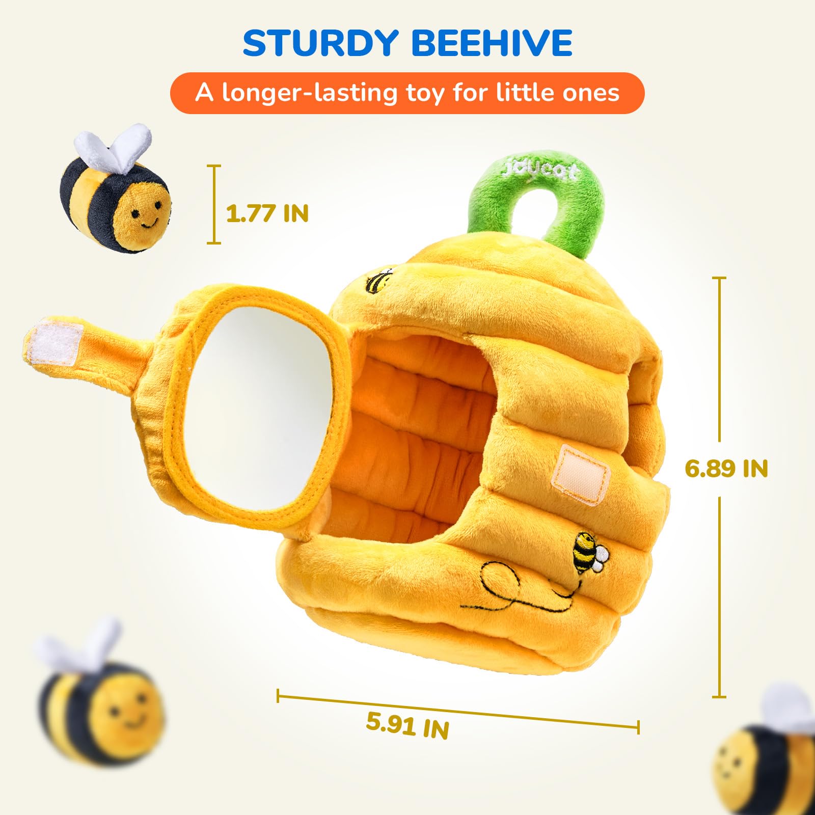 JoyCat hive mirror with easy peel film for clearer reflection
