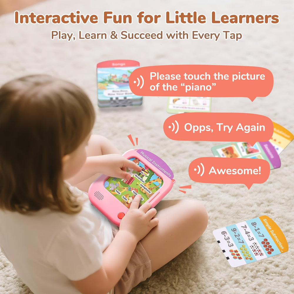 JoyCat Kids Learning Tablet card-06 includes songs and memory activities.