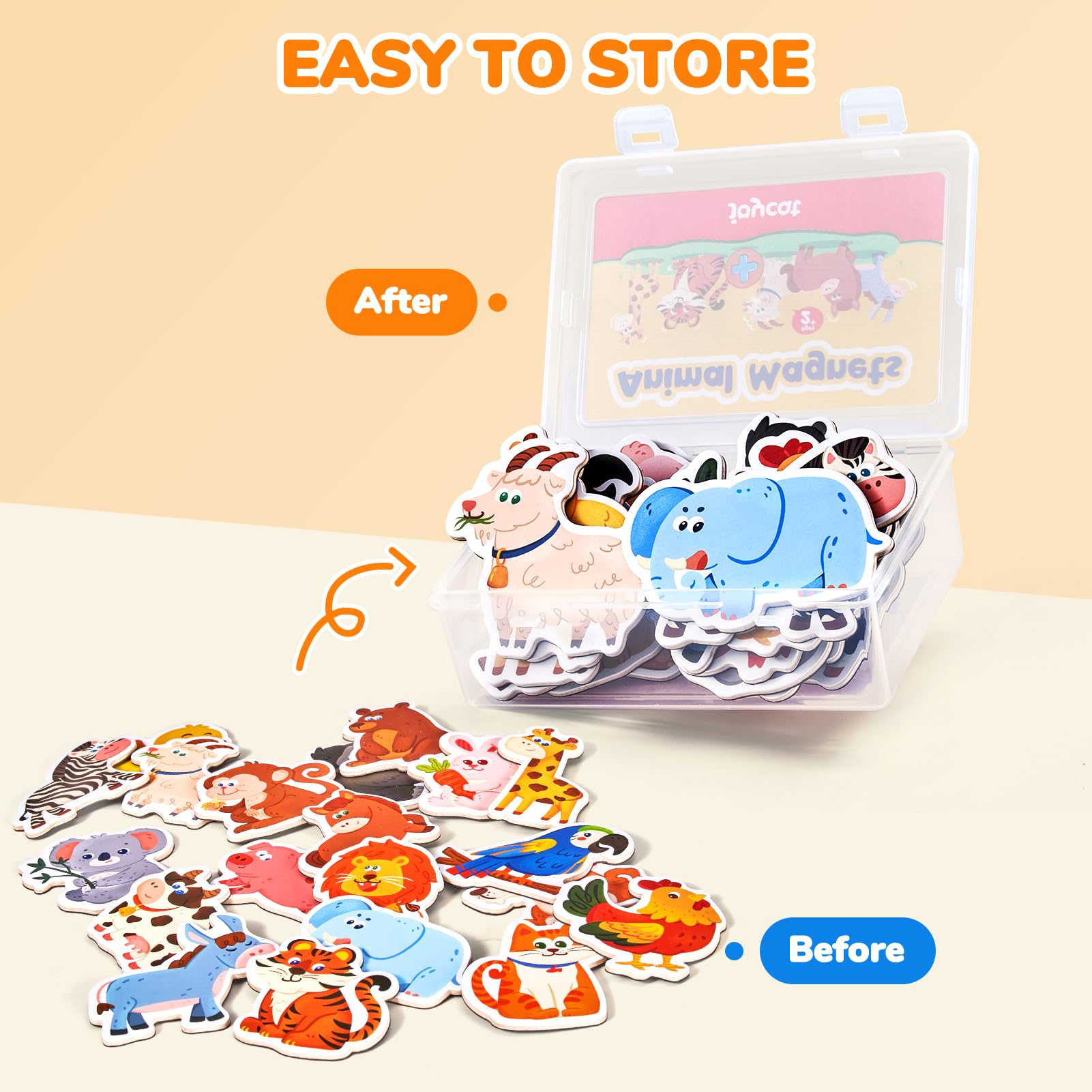 JoyCat learning magnets boost fine motor skills through interactive play.