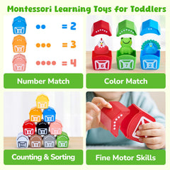 JoyCat Farm Animals Box cow puppet — engaging language development for toddlers.