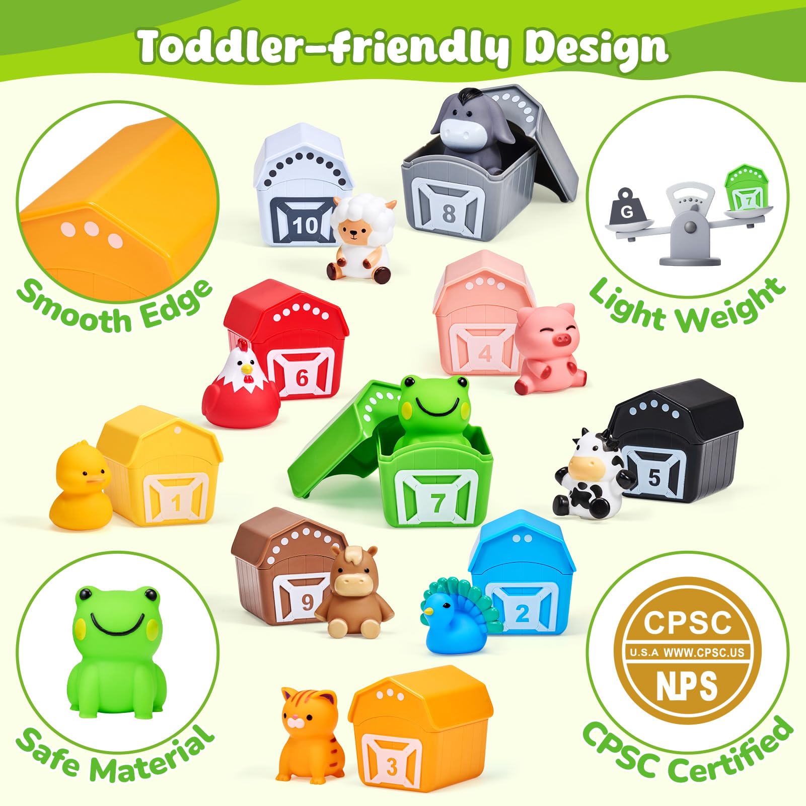 JoyCat Farm Animals Box duck puppet — playful pretend play and storytelling.