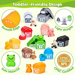 JoyCat Farm Animals Box duck puppet — playful pretend play and storytelling.
