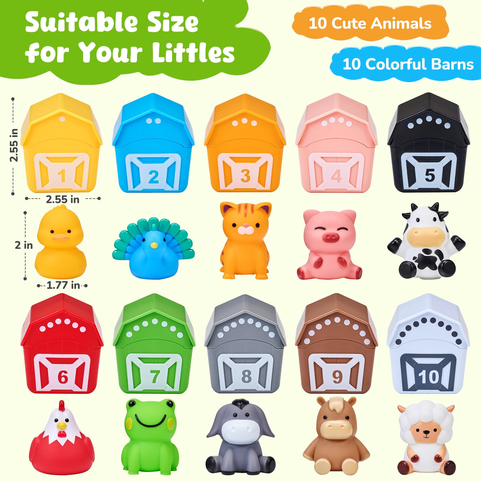 JoyCat Farm Animals Box sheep puppet — durable, soft textures for safe hands.