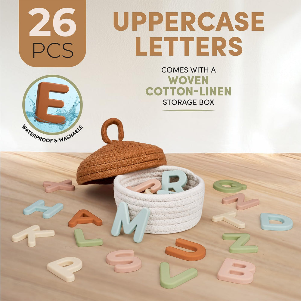 JoyCat magnets help toddlers explore letters during playtime.