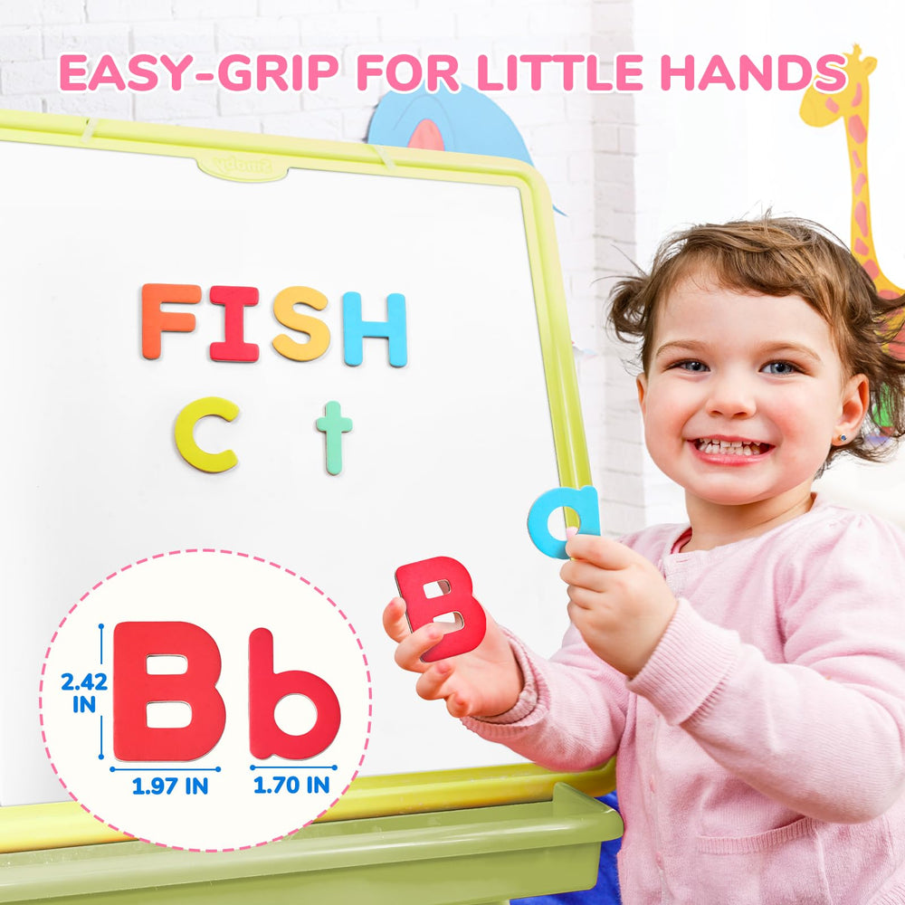 JoyCat lowercase letters sized 1.65 inches with full-back magnets