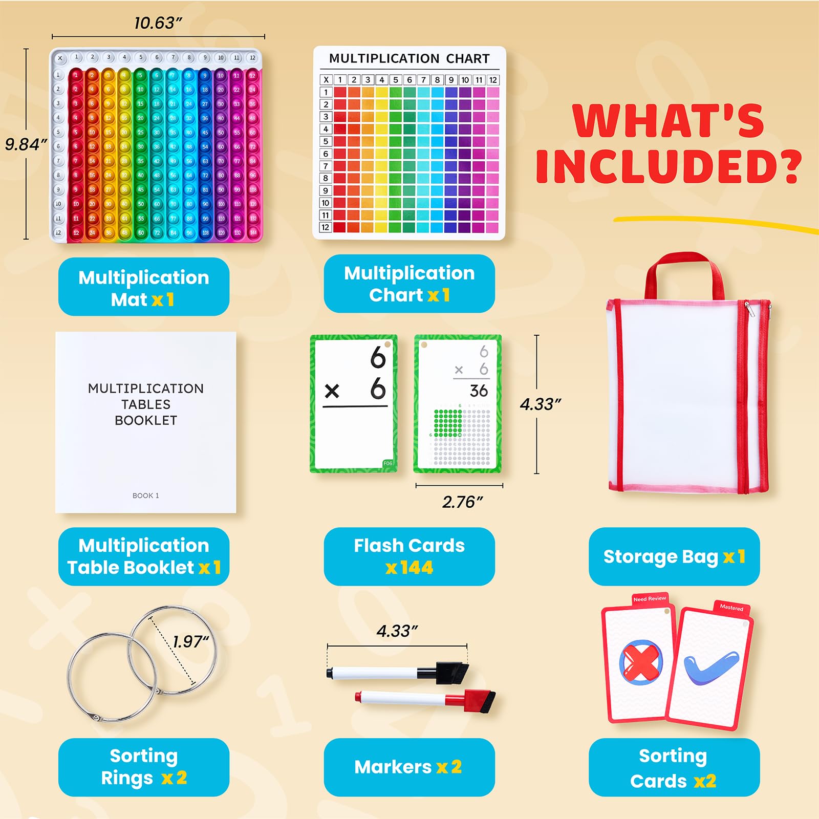 JoyCat math mat shows calculation and answer areas for precise work.