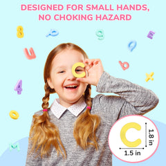 JoyCat matte-texture magnets reduce glare and feel smooth for little fingers.