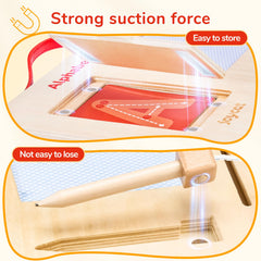 JoyCat natural solid wood finish highlights a sturdy learning tool