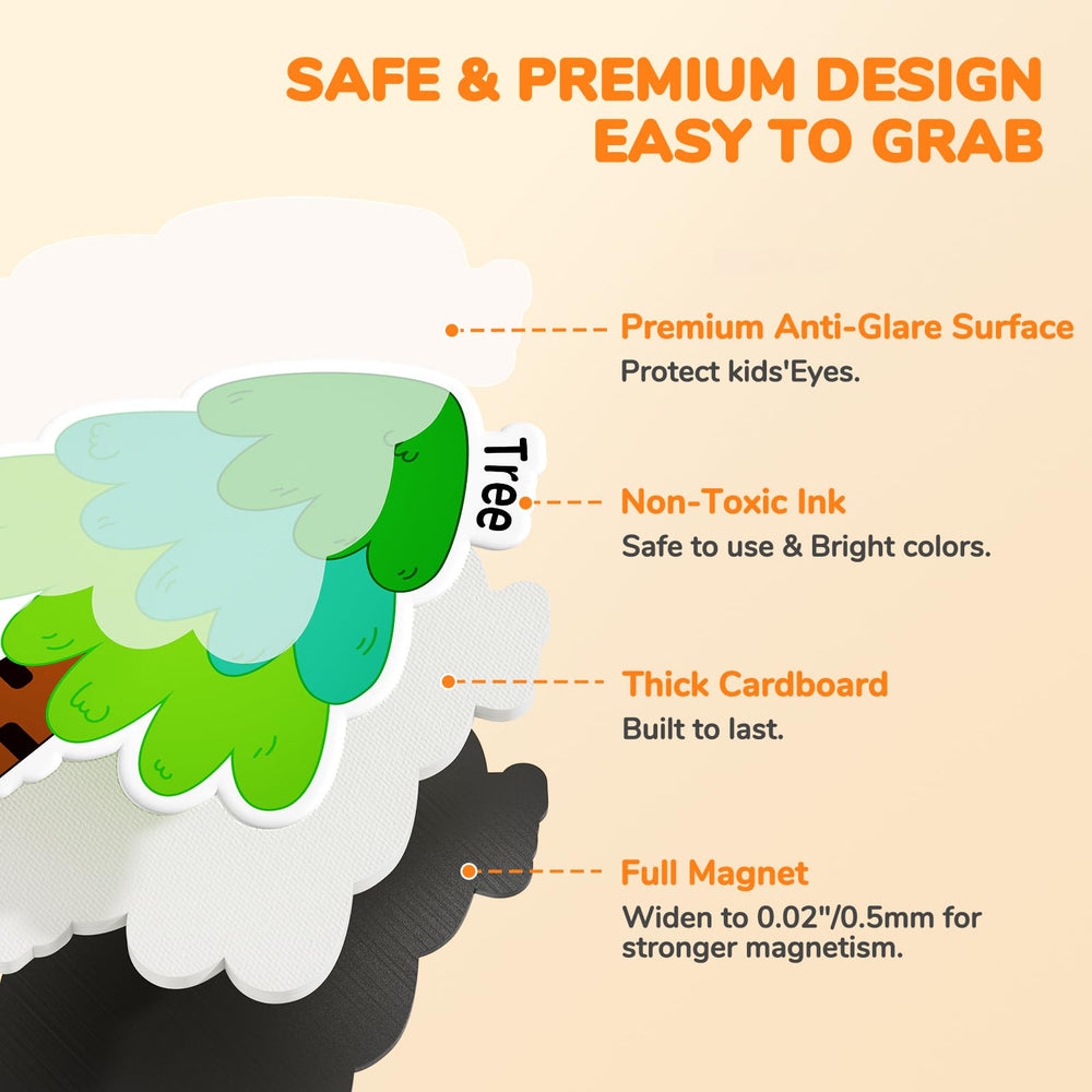 JoyCat magnets printed with non-toxic vegetable ink for peace of mind