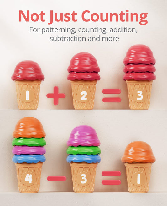 JoyCat cones labeled 1 to 10 for early number recognition and sequencing