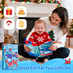JoyCat Ocean Baby Cloth Book travel-friendly design is ideal for car seats and trips