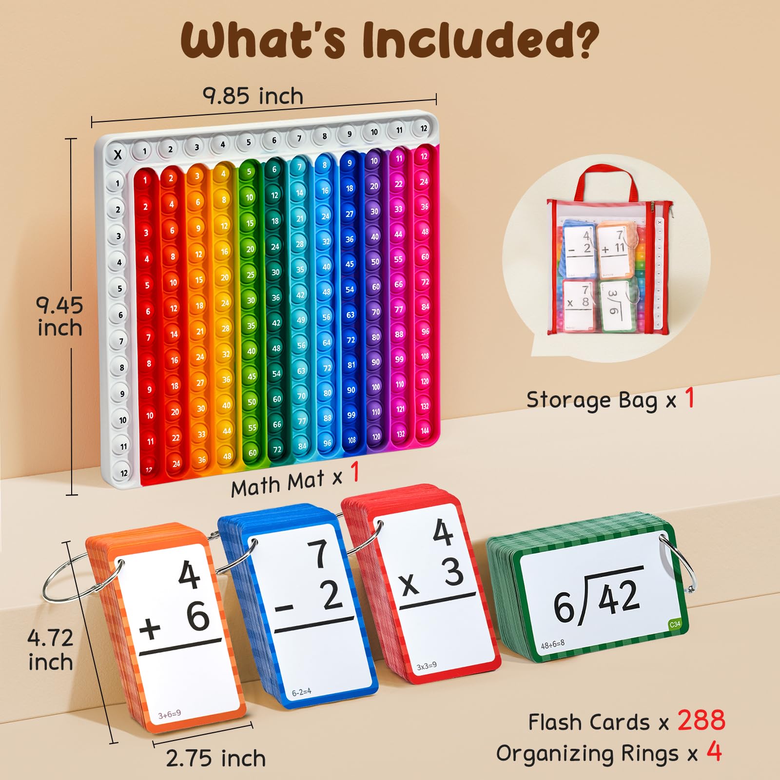 JoyCat organized-flash-cards-rings for portable practice