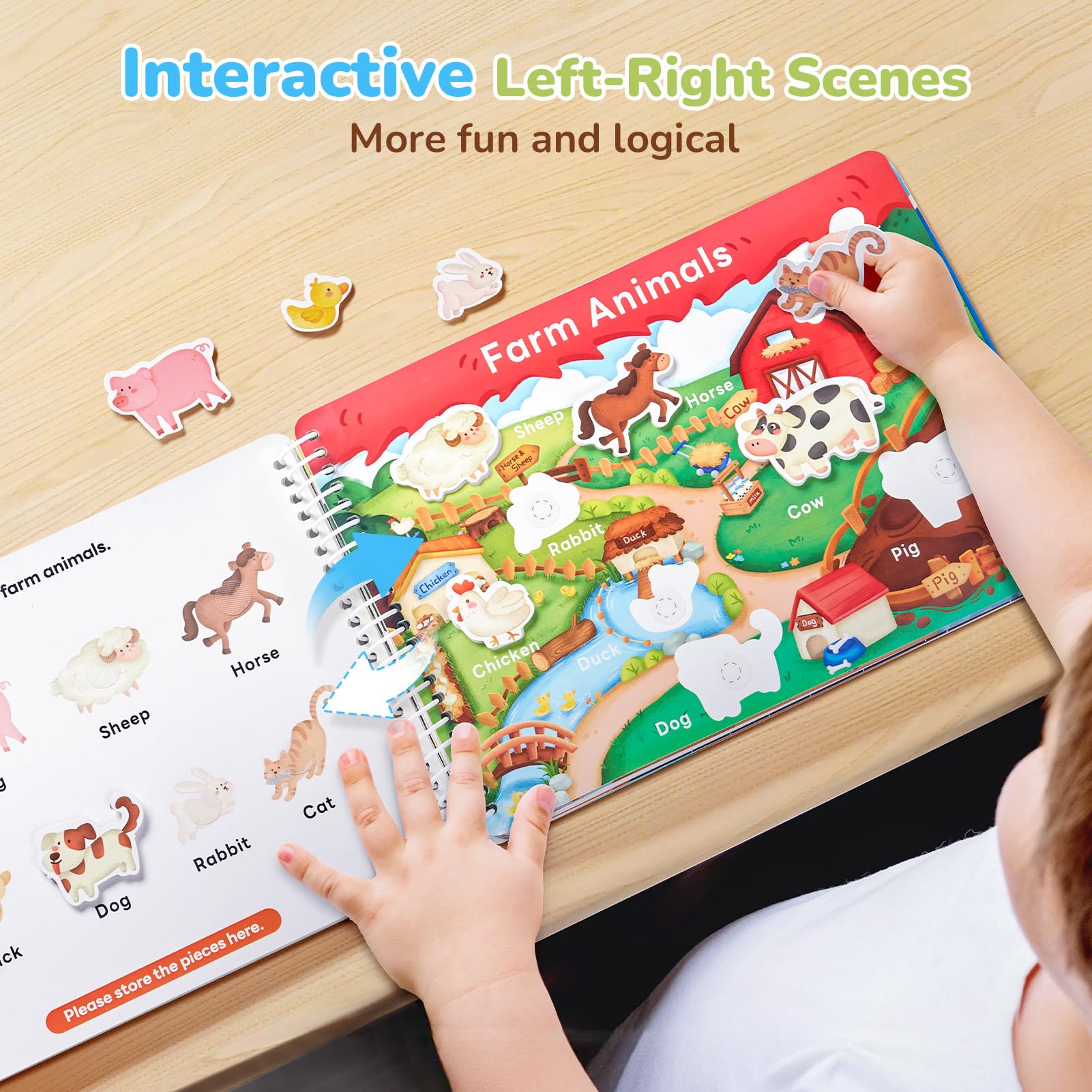 JoyCat Busy Book color recognition pages engage children with vibrant learning activities