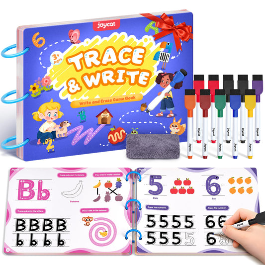 JoyCat Preschool Learning Activities box front, ideal giftable educational kit for kids.